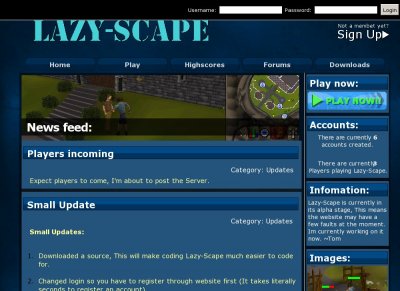 LazyScape 247 VPS 2006 Remake Online Highscores