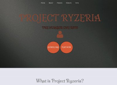 Project Ryzeria | 317 | Need Staff | 24/7 Dedicated Server