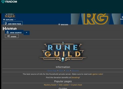 RuneGuild - Start your adventure - Brand new server