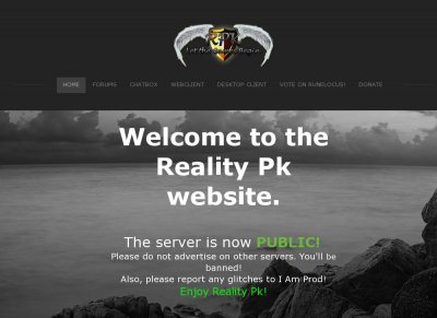 Reality Pk - Great Economy, Exp & Drop Rates, Max Cape, Cool Custom RPk Event, MBoxes, Gambling, Achievements & Much More!