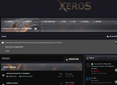 Xeros | #1 317 OSRS | 600+ Players | Fastest Growing!