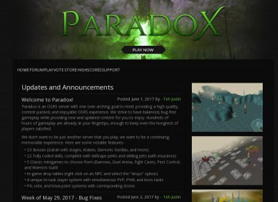 Paradox - A Premier OSRS Experience