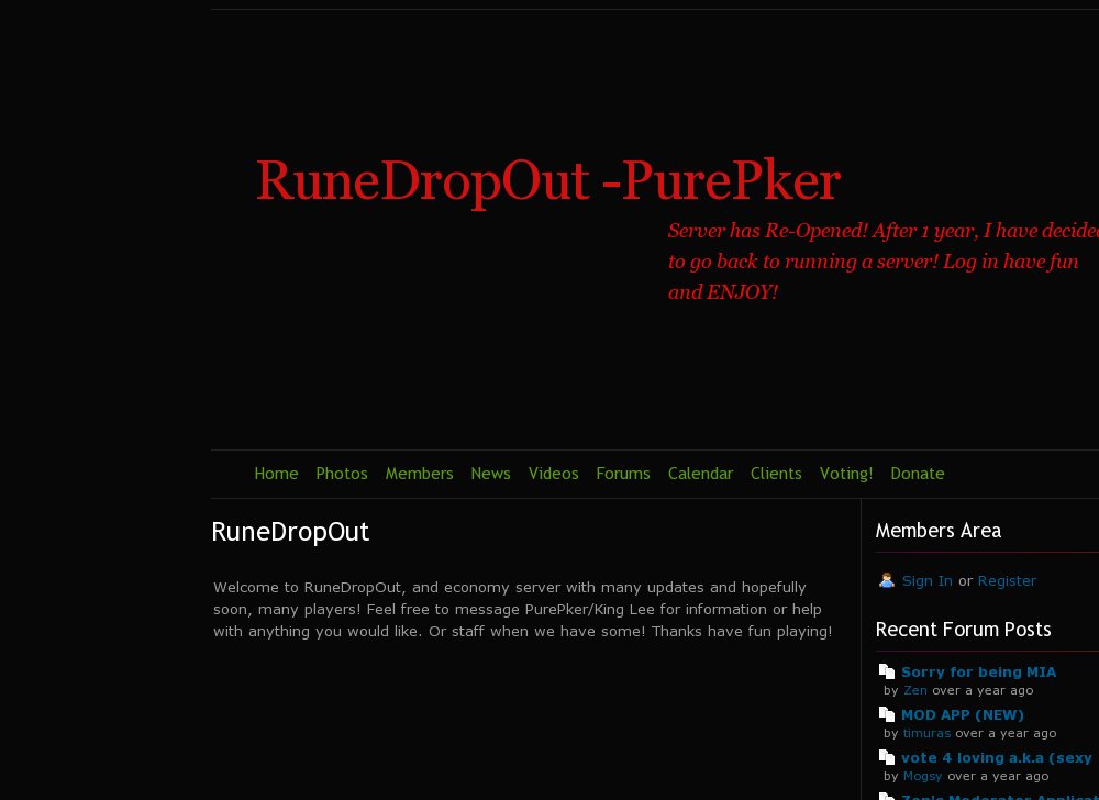 RuneDropOut VPS 24/7