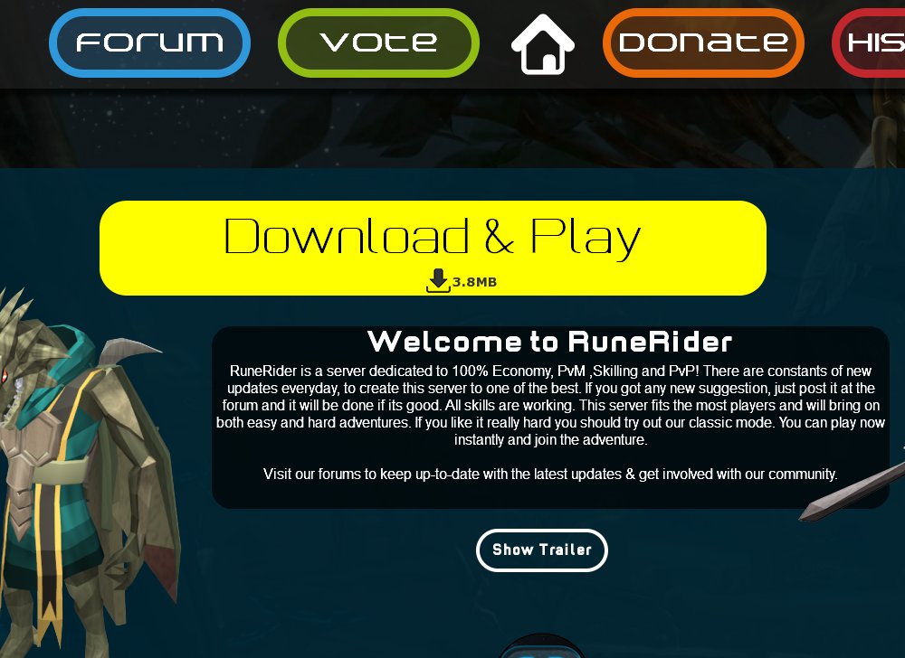 RuneRider | WebClient | Lots of stuff | 24/7 | No lagg & stable|Choose your playstyle